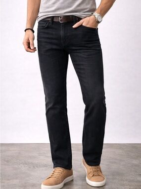 Daniel Hechter Denim Cotton Slim Fit Dark Wash Jeans MENS Size 37 Black